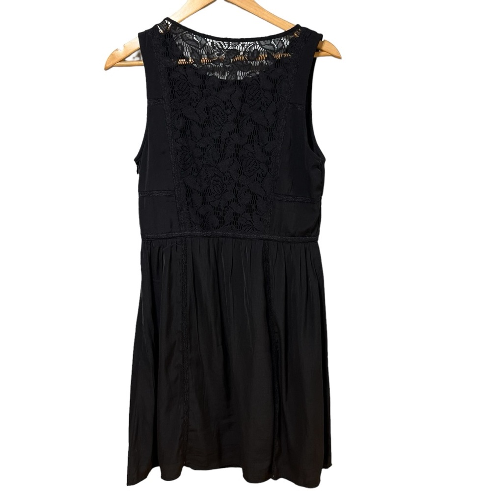 American Eagle Outfitters Black Lace Back Sleeveless Mini Dress Size 12‎  #493